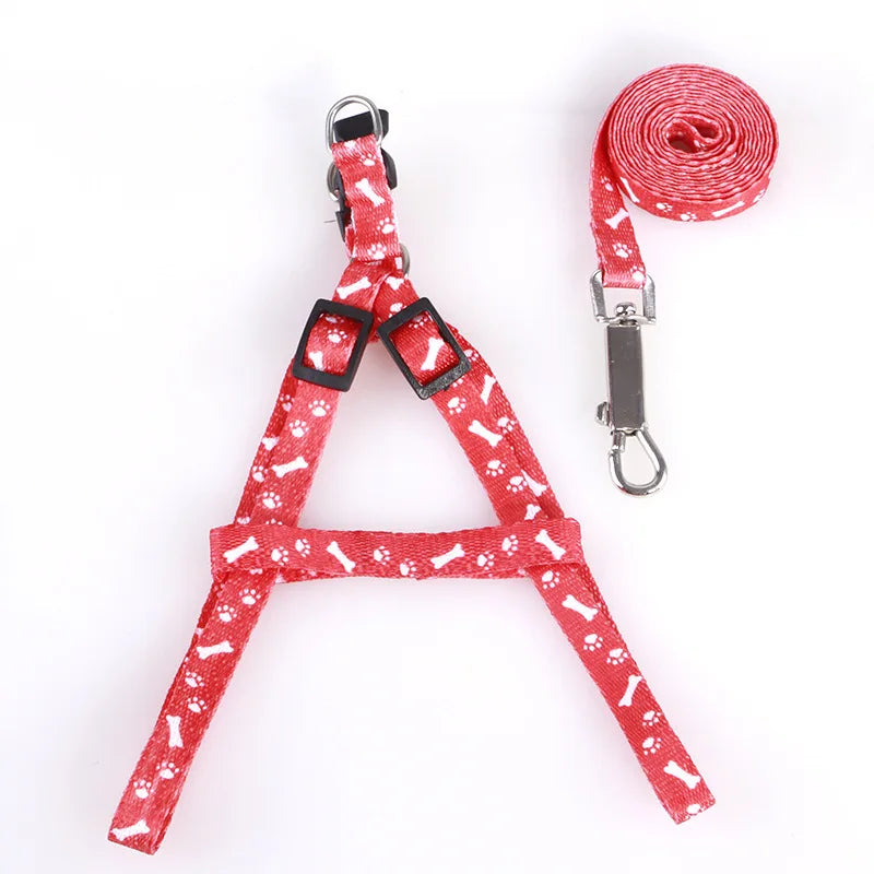 Adjustable Dog and Cat Harness with Leash Set - Reflective, Personalized Features-My Little Pet