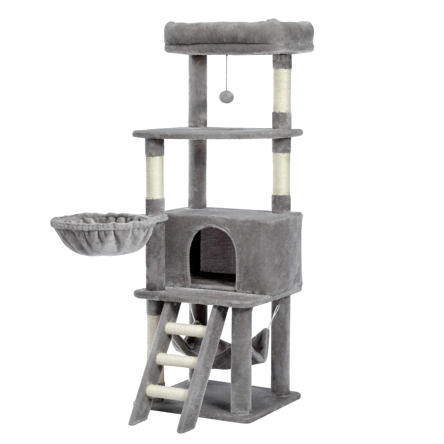 Multi-Level Cat Tree with Condo and Scratching Posts-My Little Pet