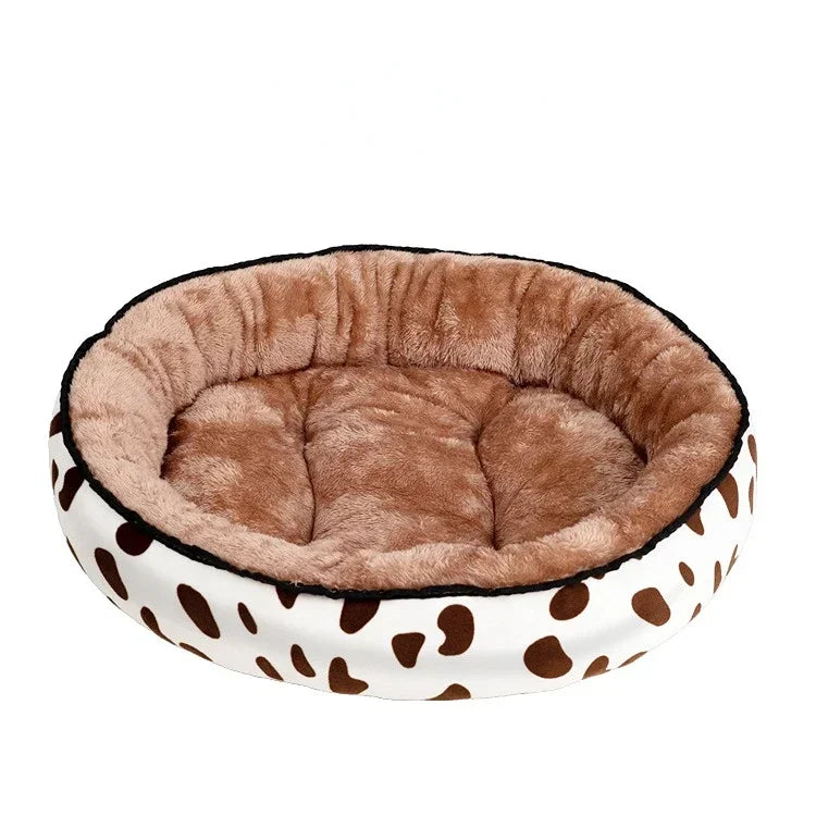 Reversible Dog Bed for Small to Medium Breeds - Soft, Washable Cotton Basket-My Little Pet