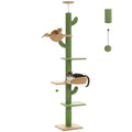 Floor-to-Ceiling Cat Tree - 228-274cm Tall Cat Climbing Tower-My Little Pet