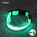 Reflective LED Dog Collar - USB Rechargeable and Button Battery Options-My Little Pet