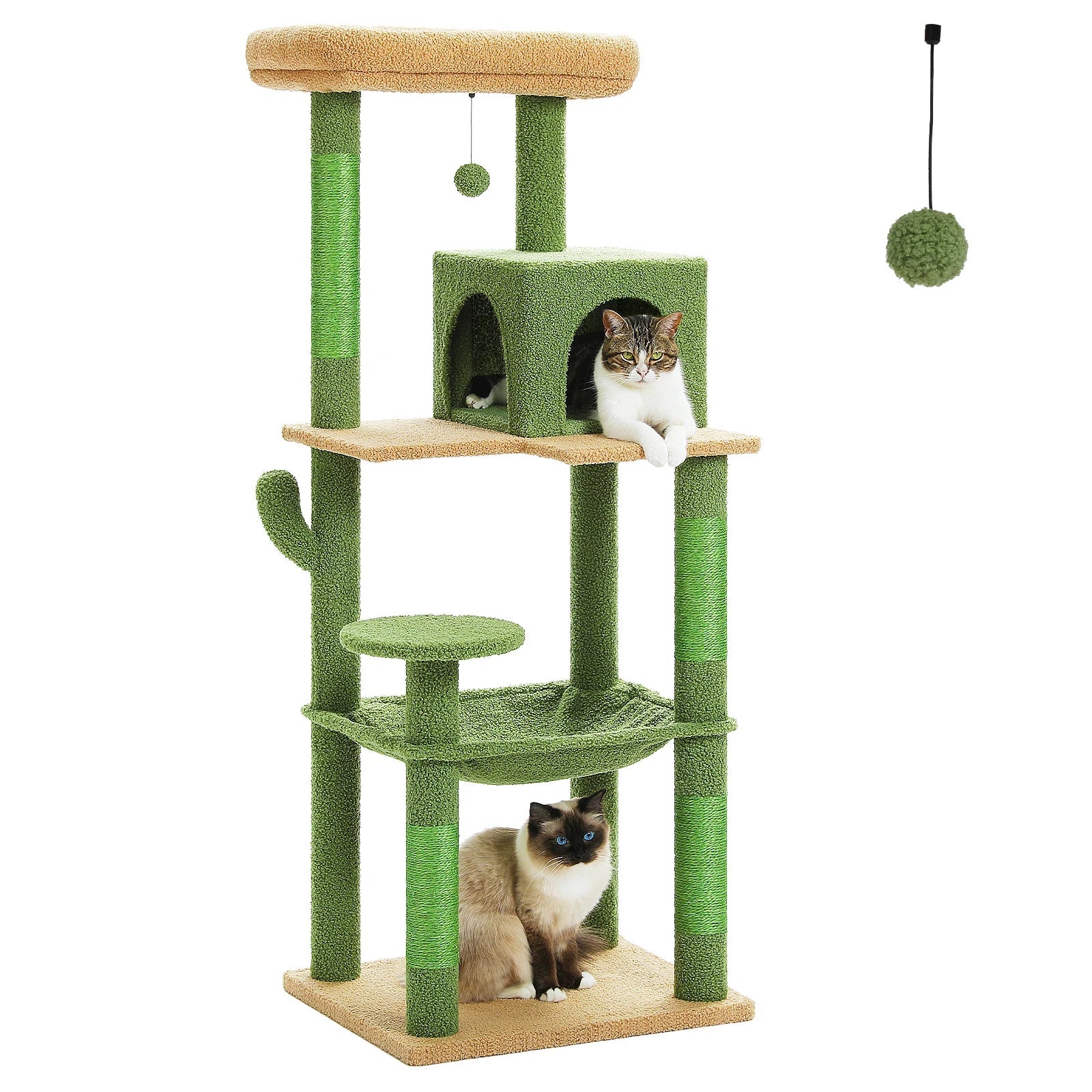 Multi-Level Cat Tree with Condo and Scratching Posts-My Little Pet