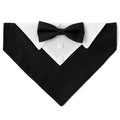 Elegant Adjustable Dog Tuxedo Collar with Bow Tie for Special Occasions-My Little Pet