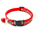 Adjustable Christmas Pet Collar with Safety Buckle - Festive Design for Dogs and Cats-My Little Pet