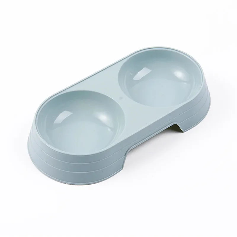 Macaron Dual Pet Bowl for Cats and Dogs - Lightweight Feeding Tray-My Little Pet