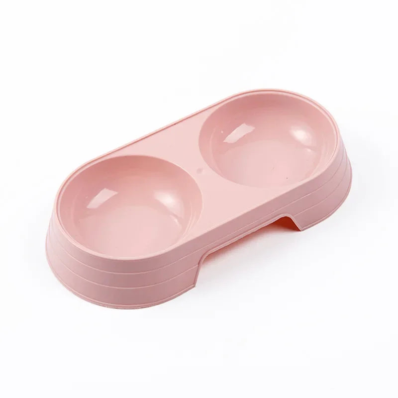 Macaron Dual Pet Bowl for Cats and Dogs - Lightweight Feeding Tray-My Little Pet