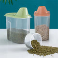 Large Capacity Pet Food Storage Container with Measuring Cup-My Little Pet