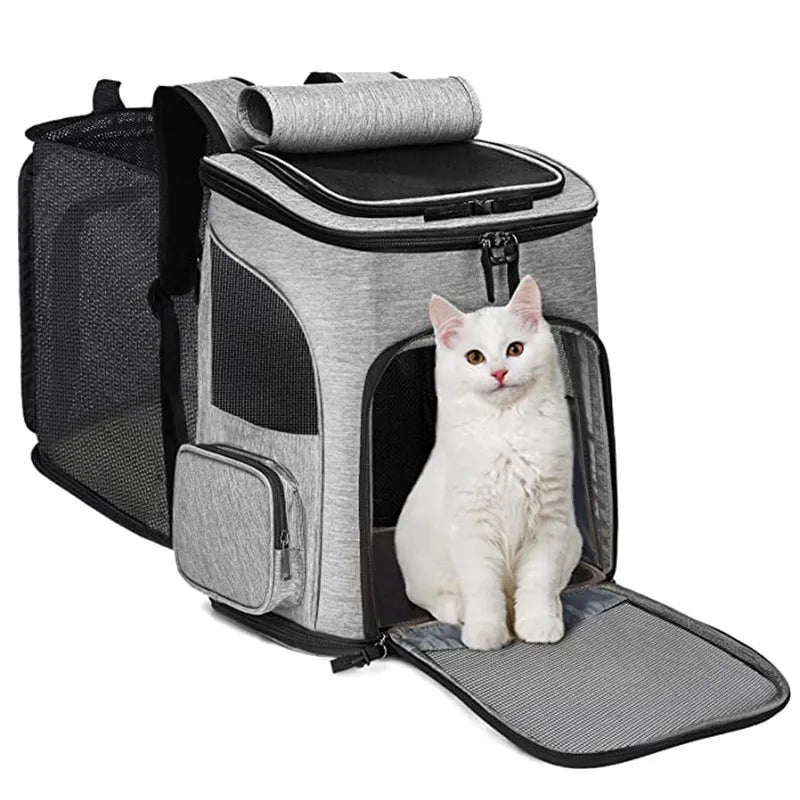 Expandable Large Capacity Pet Backpack for Dogs and Cats-My Little Pet