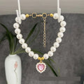 Elegant Adjustable Pearl Pet Necklace for Cats and Dogs-My Little Pet