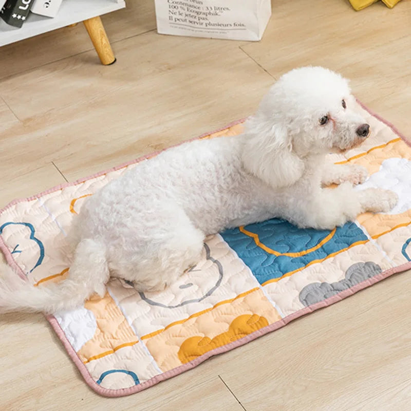 Eco-Friendly Non-Slip Washable Cotton Pet Mat for Dogs and Cats-My Little Pet