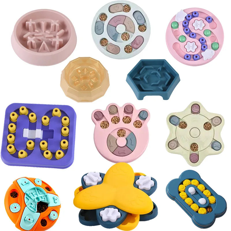 Interactive Dog & Cat Puzzle Feeder Toy - Enhances IQ and Slows Eating-My Little Pet