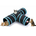 Foldable Cat Tunnel with Interactive Toy - Breathable Play Tunnel for Indoor Cats-My Little Pet