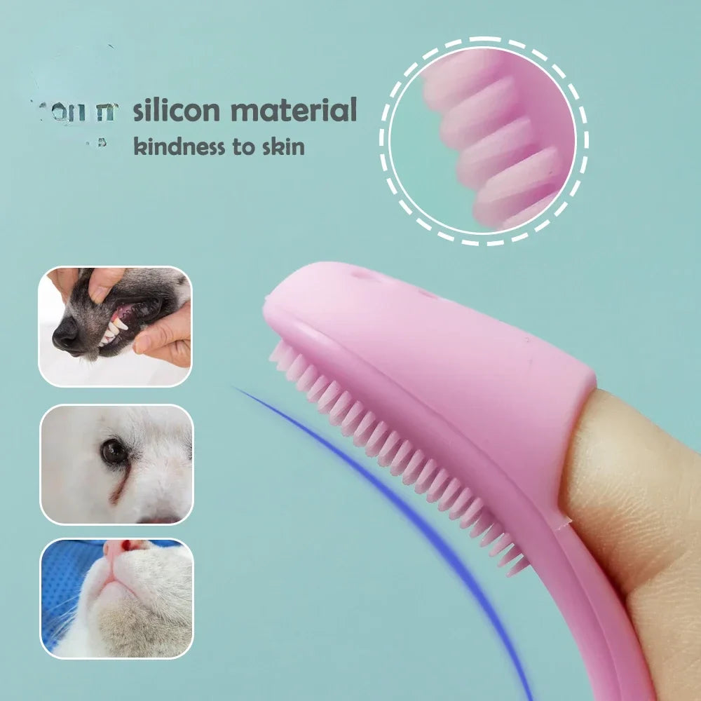 Soft Silicone Pet Finger Brush for Cats and Dogs-My Little Pet