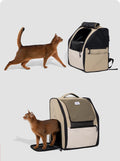 HiDREAM Breathable Nylon Cat and Puppy Backpack - Portable Travel Pet Carrier-My Little Pet