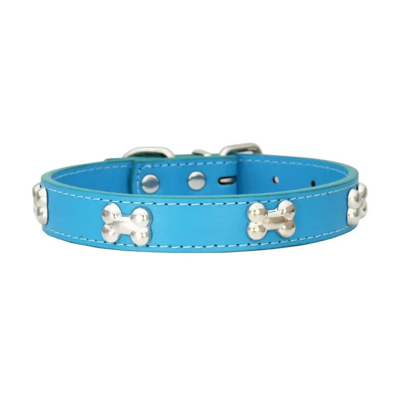 Premium Leather Dog Collar - Durable, Personalized Collars for All Dog Sizes-My Little Pet