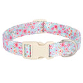 Adjustable Nylon Dog Collar with Floral Print for All Dog Sizes-My Little Pet