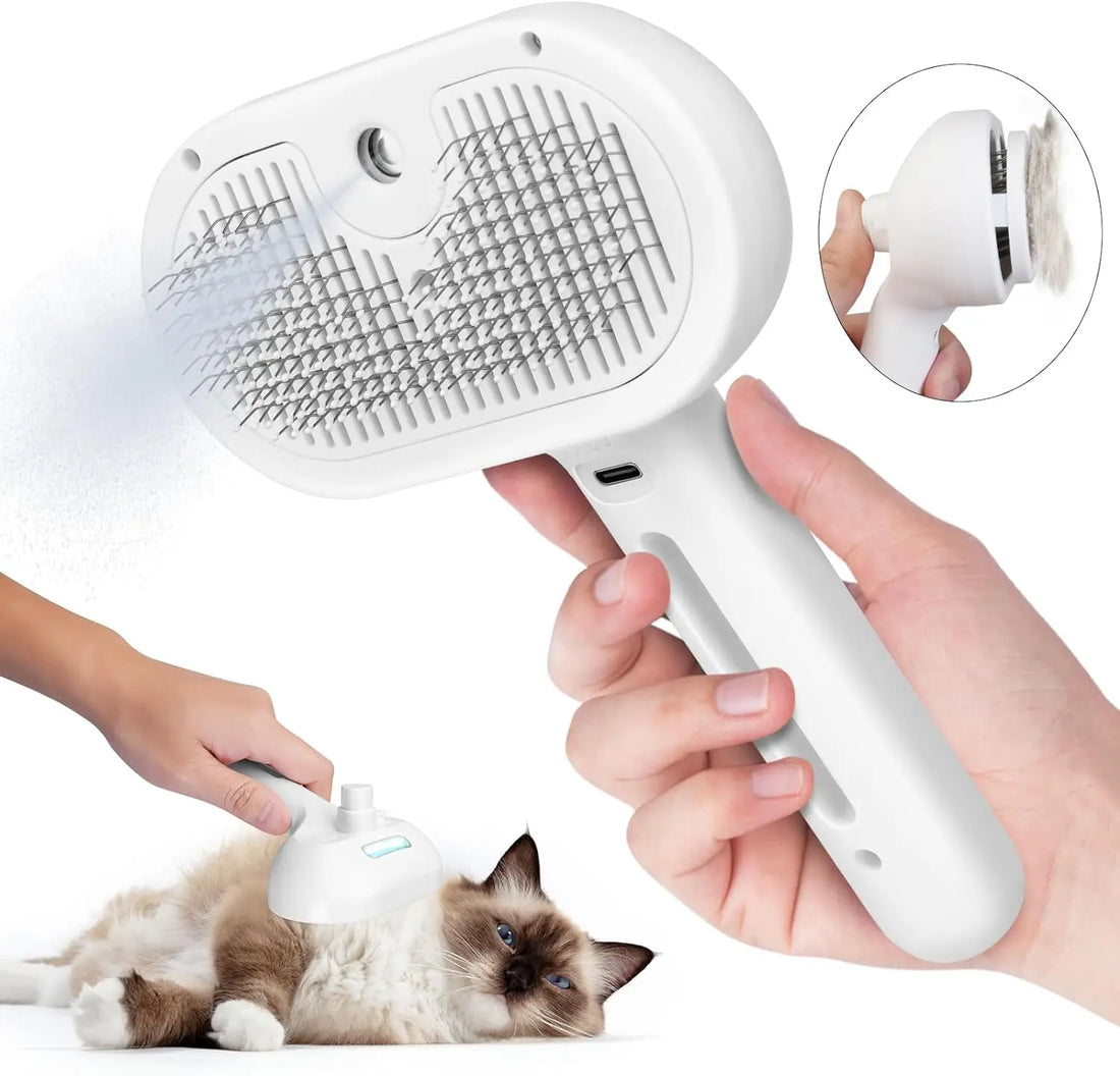 Multifunctional Pet Grooming Comb with Built-in Mist Humidifier for Dogs and Cats-My Little Pet