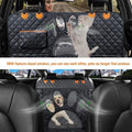 Waterproof Dog Car Seat Cover with Mesh Window and Zipper for Back Seat Protection-My Little Pet