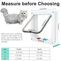 Magnetic Cat Flap Door with 4-Way Lock-My Little Pet