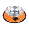 Stainless Steel Cat Food Bowl with Non-Slip Rubber Base-My Little Pet