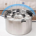 Stainless Steel Dog Water Bowl with No-Spill Design-My Little Pet