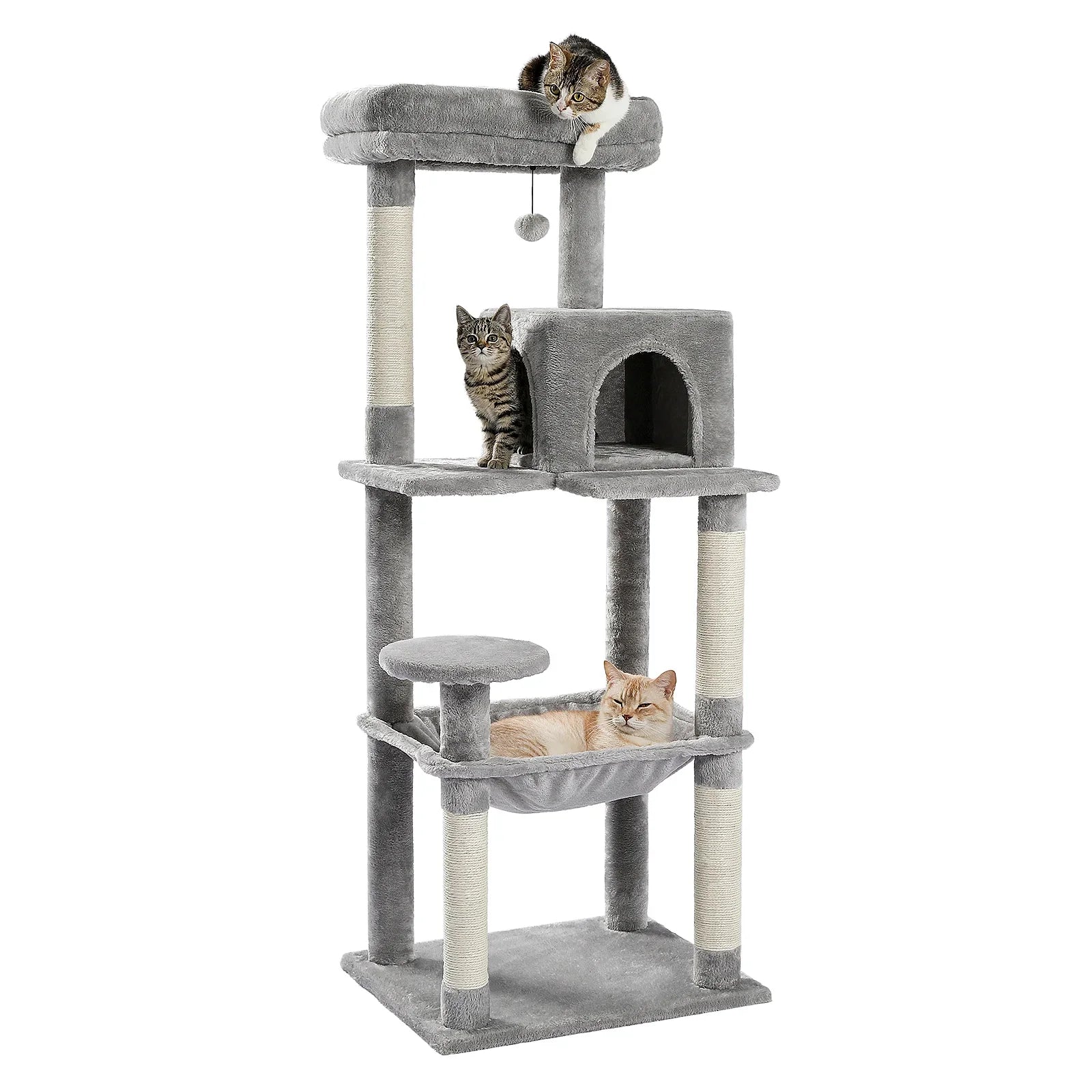 Multi-Level Cat Tree with Condo and Scratching Posts-My Little Pet