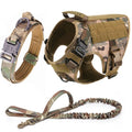 Tactical Dog Harness and Leash Set for All Dog Sizes-My Little Pet