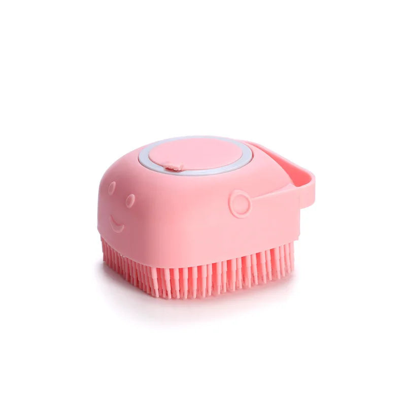 Soft Silicone Pet Bathing Brush - Massager for Dogs and Cats, Bathing Comb, Grooming and Cleaning Supplies - My Little Pet