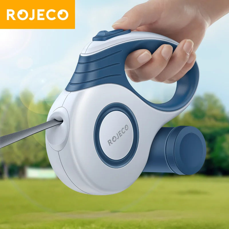 ROJECO Automatic Retractable Dog Leash for Small Dogs and Cats - Durable Nylon Rope for Outdoor Activities-My Little Pet