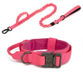 Reflective Nylon Dog Collar and Leash Set for Large Dogs - Tactical Training Gear-My Little Pet