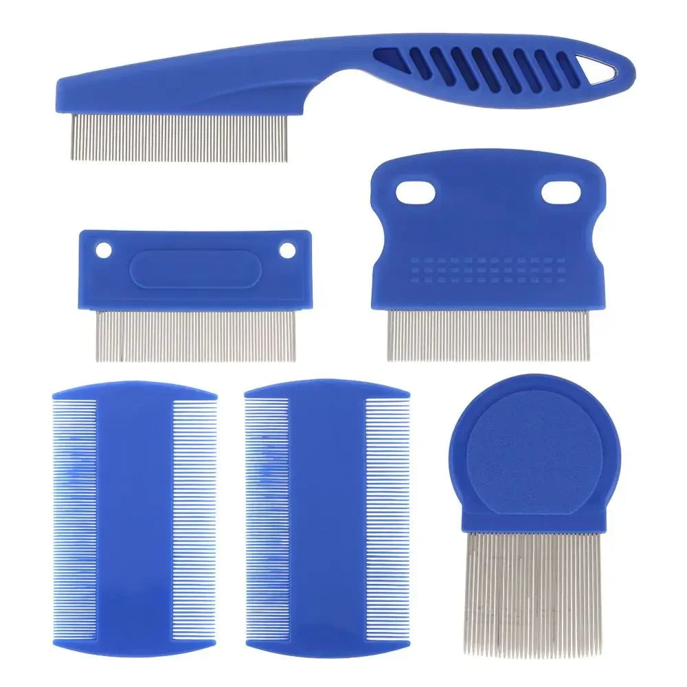 6-Piece Professional Pet Grooming Comb Set for Dogs and Cats-My Little Pet