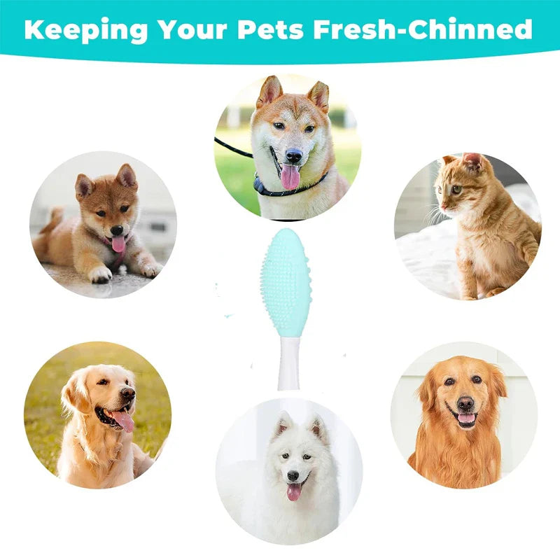 Soft Silicone Cat Grooming Brush for Chin Acne & Blackhead Care-My Little Pet