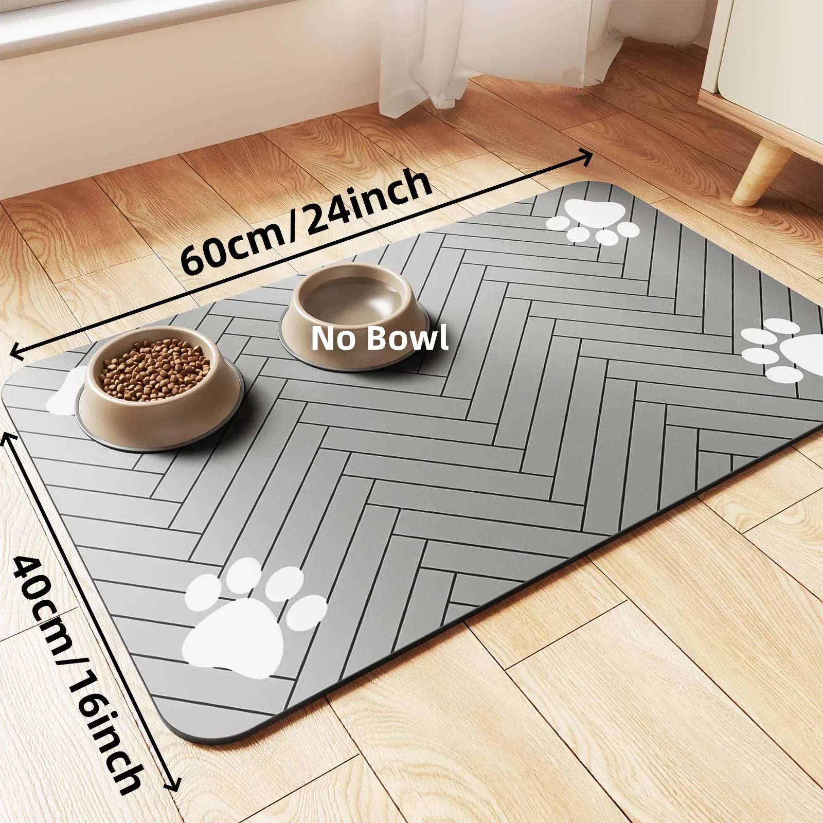 Premium Pet Feeding Mat - Quick-Dry, Waterproof Backing for Dogs and Cats-My Little Pet