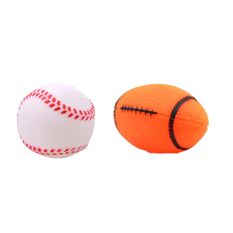 Interactive Squeaky Rubber Ball for Small Dogs-My Little Pet