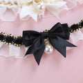 Elegant Lace Bow Collar for Dogs and Cats - Adjustable Necklace Accessory-My Little Pet