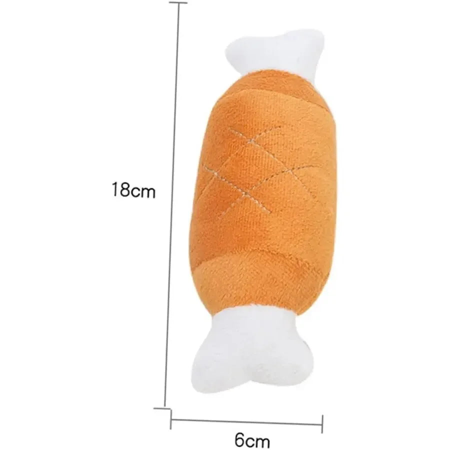 Plush Squeaky Dog Bone Toy-My Little Pet