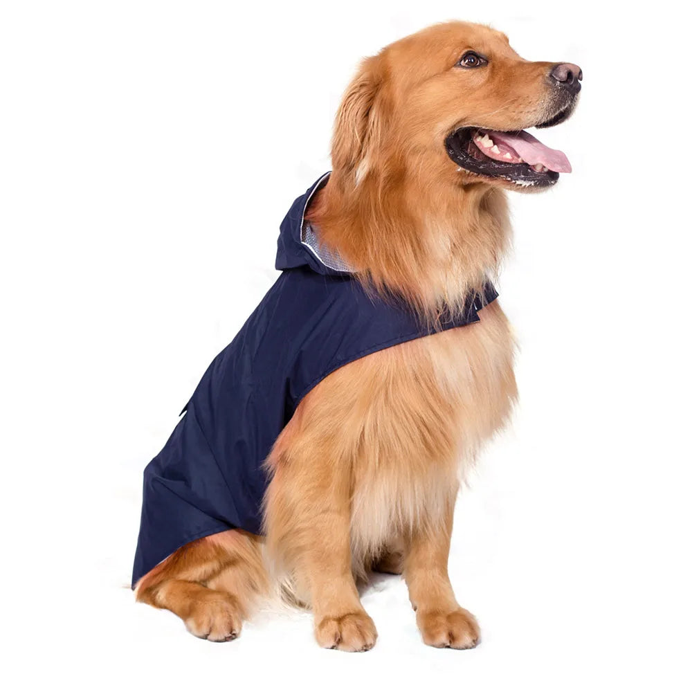 Reflective Waterproof Dog Raincoat with Hood for All Sizes-My Little Pet