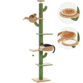 Floor-to-Ceiling Cat Tree - 228-274cm Tall Cat Climbing Tower-My Little Pet