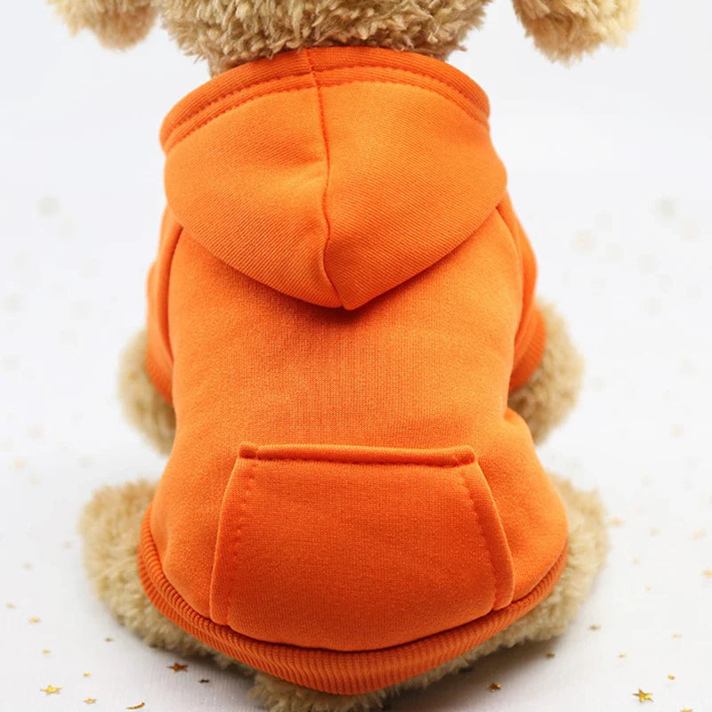 Stylish Dog Hoodie for Autumn and Winter - Warm Polyester Sweater for Small Pets-My Little Pet