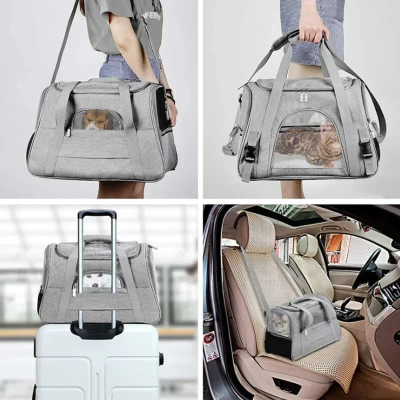 Premium Dog Carrier Backpack with Breathable Mesh and Thick Cushioning-My Little Pet