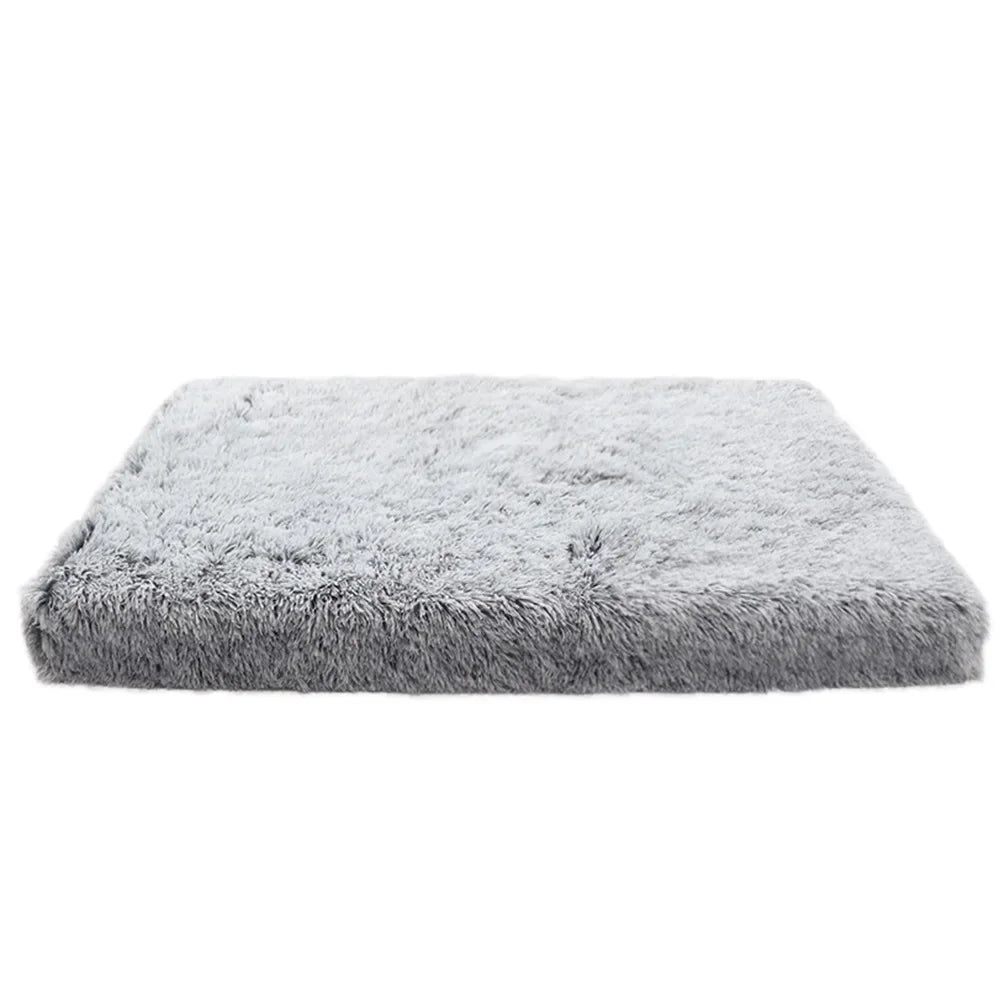 Luxurious Plush Pet Bed with Memory Foam and Heat-Reflective Features-My Little Pet