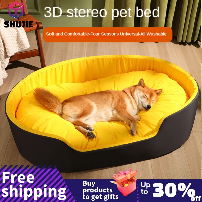 Comfortable Pet Bed for All Seasons - Ideal for Dogs and Cats-My Little Pet