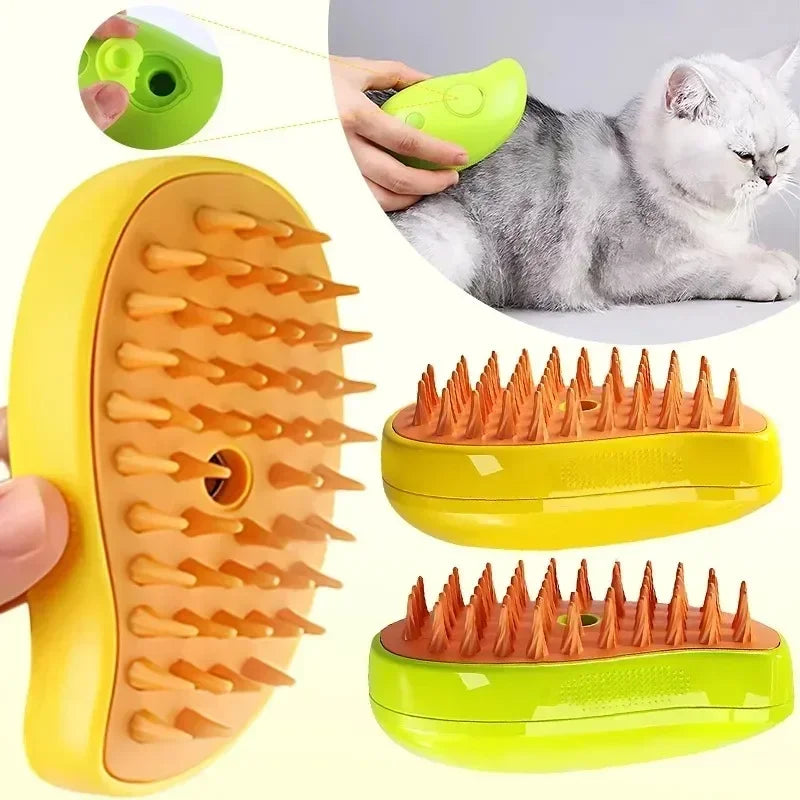 3-in-1 Pet Grooming Steam Brush for Dogs and Cats-My Little Pet