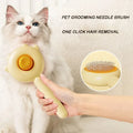 Pet Grooming Needle Brush – One-Click Hair Removal Comb-My Little Pet