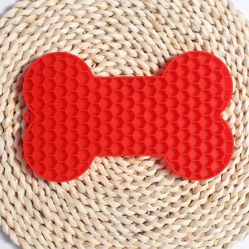 Bone-Shaped Silicone Lick Mat for Dogs and Cats-My Little Pet