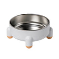 Elevated Stainless Steel Dog Bowl for Enhanced Neck Comfort-My Little Pet