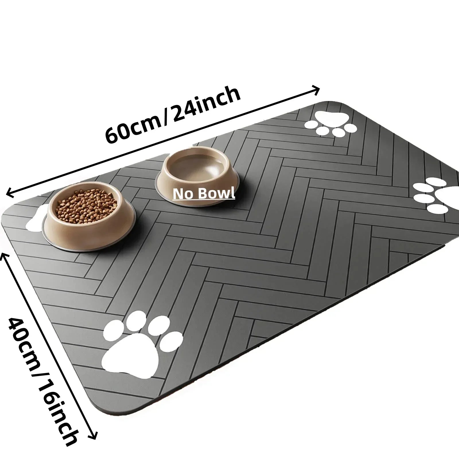 Premium Pet Feeding Mat - Quick-Dry, Waterproof Backing for Dogs and Cats-My Little Pet