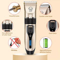 Professional Rechargeable Pet Hair Clipper Set - Low Noise Grooming for Dogs, Cats, and More-My Little Pet