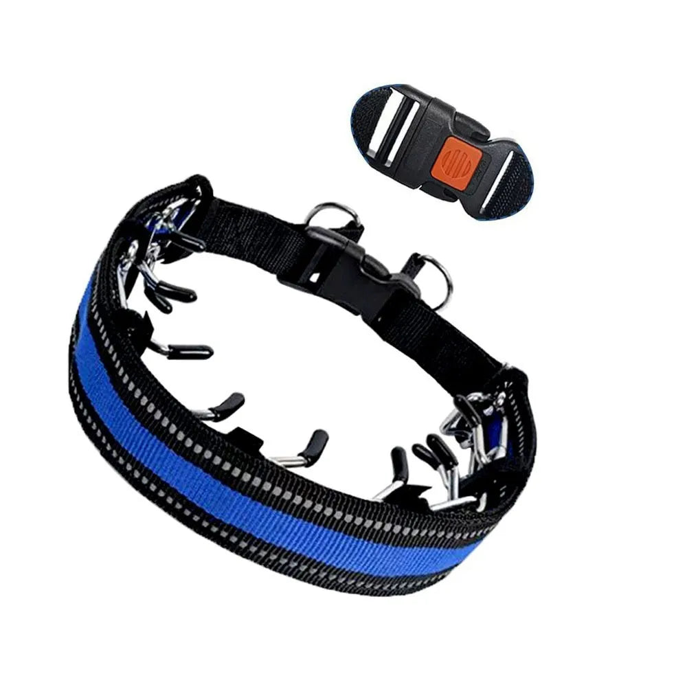 Quick Release Dog Prong Training Collar with Padded Nylon Cover-My Little Pet