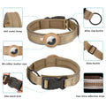 Waterproof Leather Dog Collar with Airtag Holder-My Little Pet